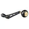 Gomexus 90mm Aluminium Power Handle With 45mm Titanium Knob - Black & Gold -Isfiskeri hjul Butikk LYS90TB45BKGD 1