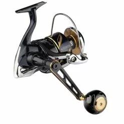 Gomexus 90mm Aluminium Power Handle With 45mm Titanium Knob - Black & Gold -Isfiskeri hjul Butikk LYS90TB45BKGD 3